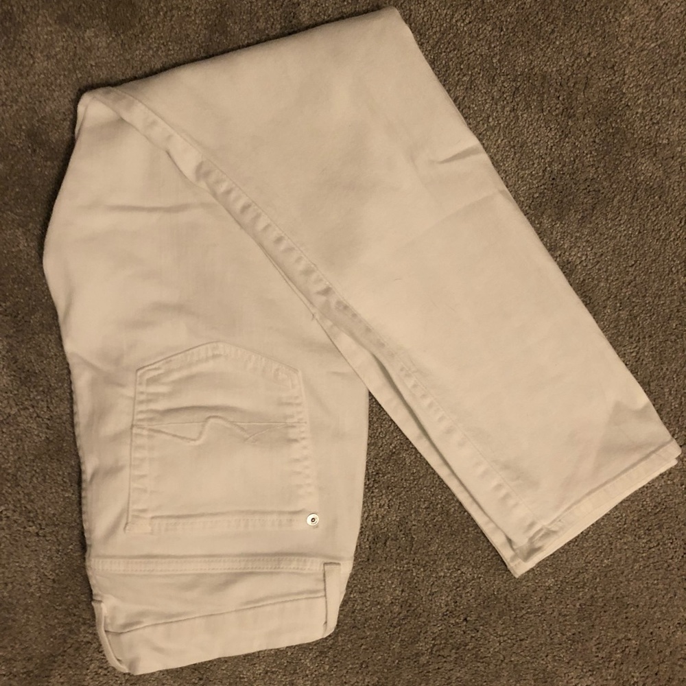 Cropped 7 for all mankind white jeans - Picture 1 of 4